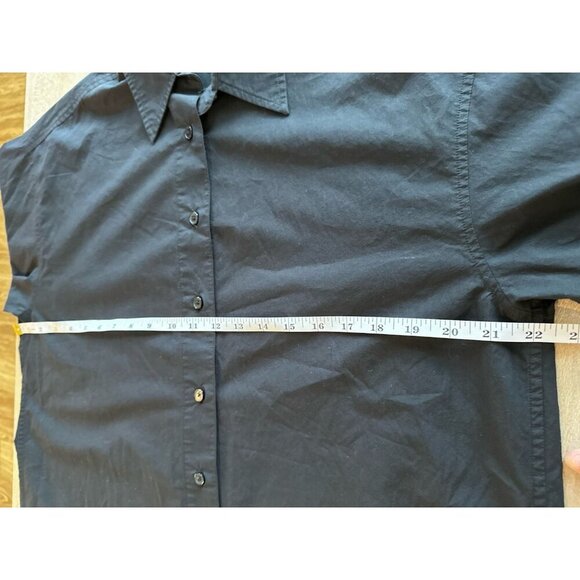 Aritzia Sunday Best Future Shirt Oversized Button Down Black Size Small Cotton - Picture 5 of 7